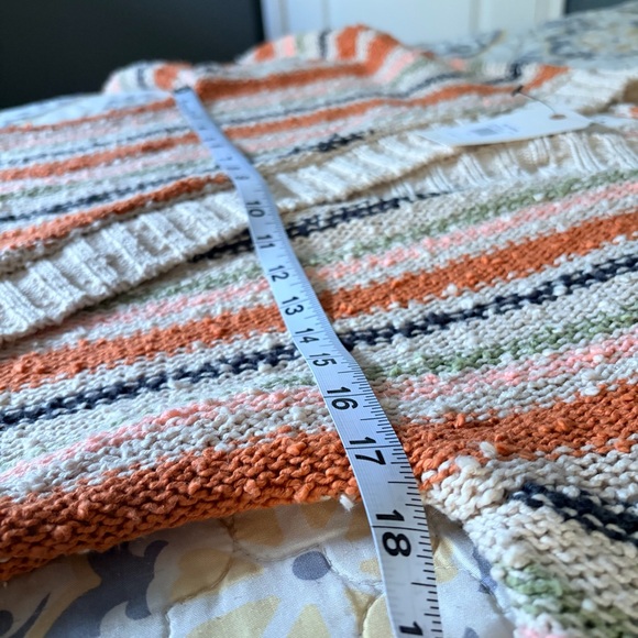 NWT Billabong Bring it together multicolor open weave crossover sweater, S - Picture 6 of 13